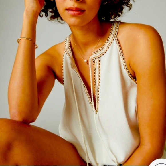 NWT Lucky Brand Embroidered Peasant Swing Tank - Picture 3 of 4